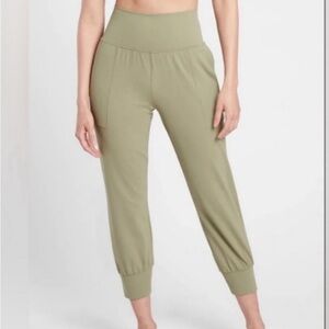 Athleta Salutation Crop Joggers - Olive Green Bottoms